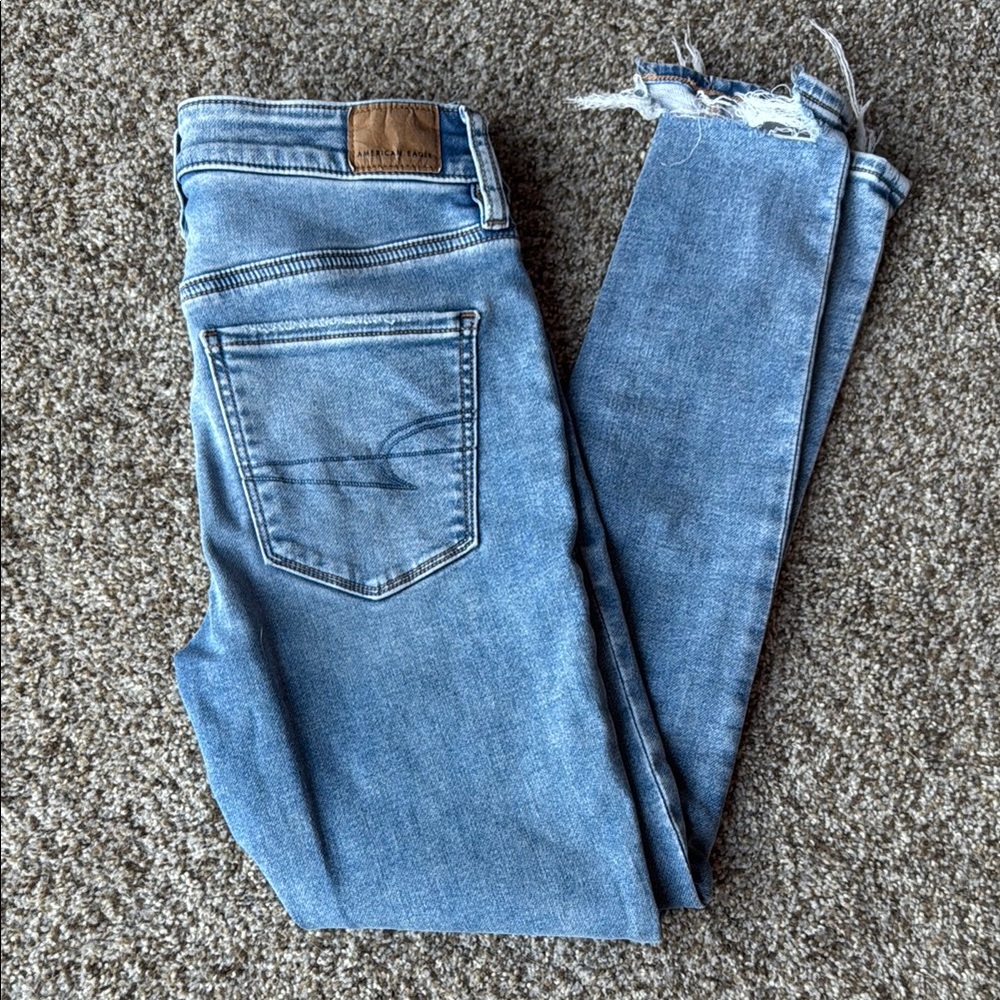 American Eagle Outfitters Blue Skinny Jeans